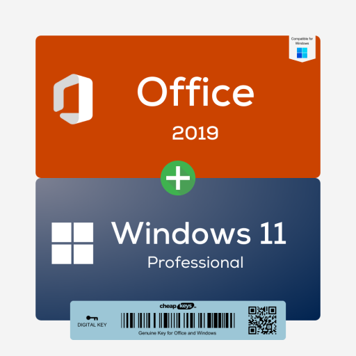 Bundle Office 2019 plus Windows 11 Pro Keys