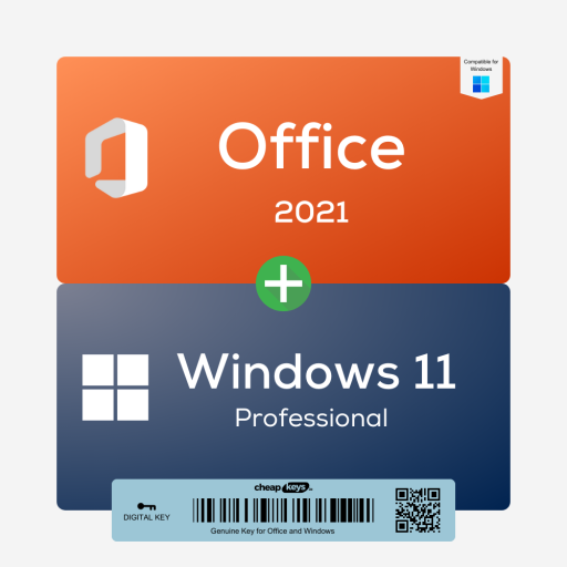 Office 2021 plus Windows 11 Pro Key