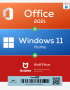 Bundle - Office 2021 x Windows 11 Home x McAfee - Cheap Keys Bundle - Office 2021, Windows 11 Home, McAfee Antivirus Keys