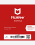McAfee AntiVirus product key box