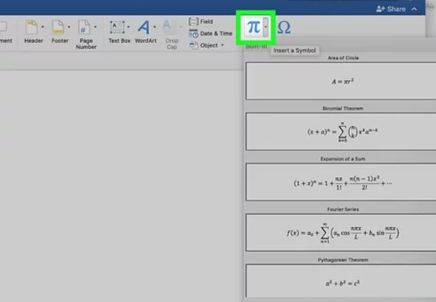 Formula With a Summation Symbol