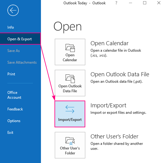 Import/Export Data