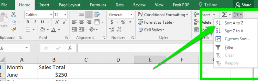 Filter and Sort Data