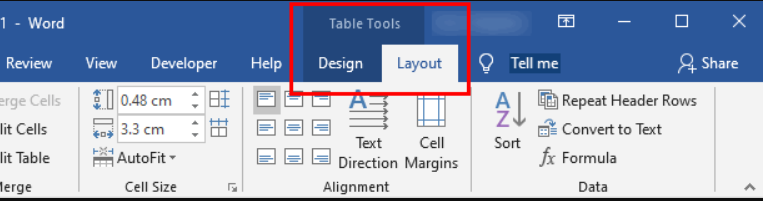 Merge Cells Horizontally