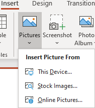 Insert Picture in PowerPoint presentation