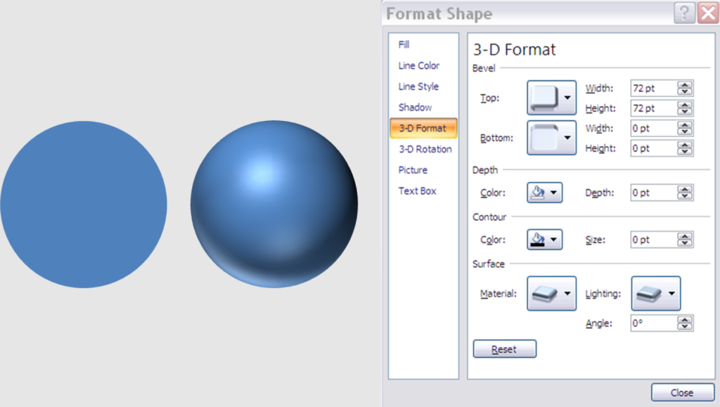 Three-Dimensional Particle Effect