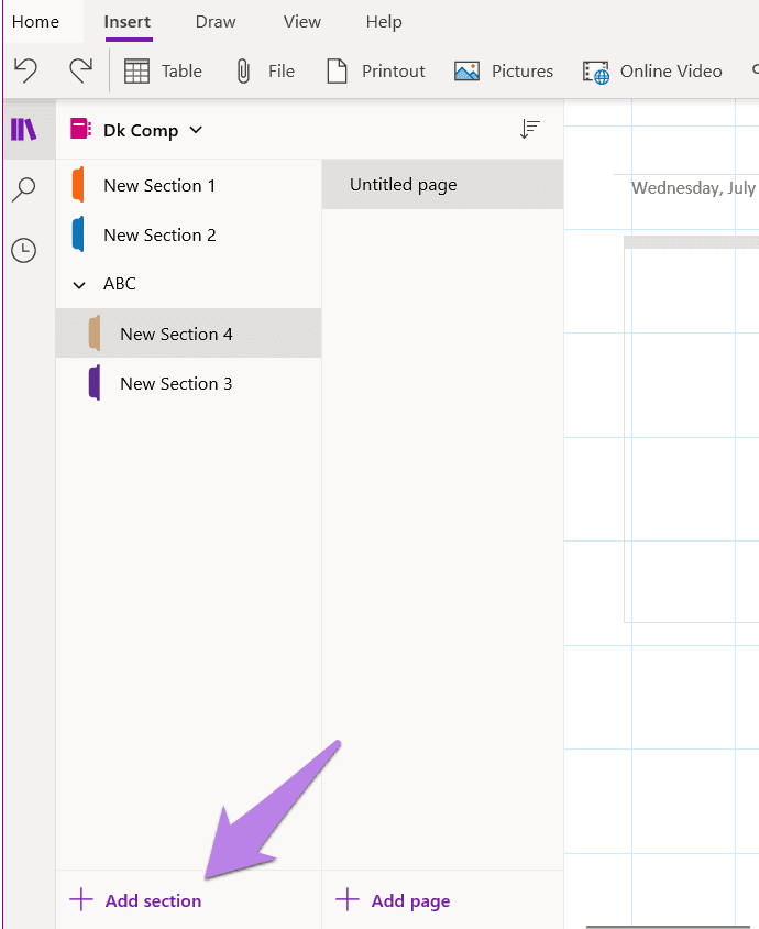 Notebooks in Microsoft OneNote