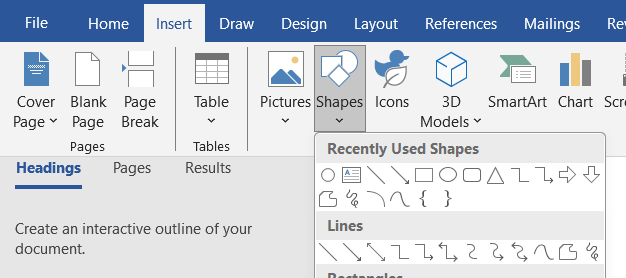 Curved Line Shape 