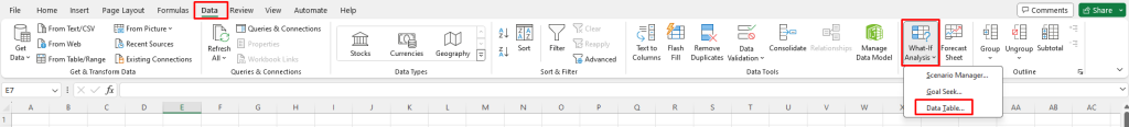 Data Table Feature