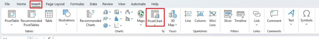 PivotChart Feature