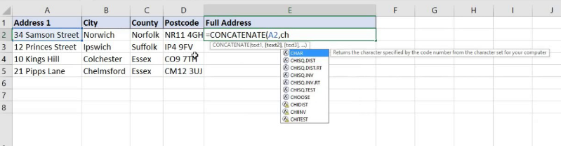 CONCATENATE Function