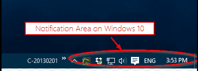 Taskbar Notification Area 