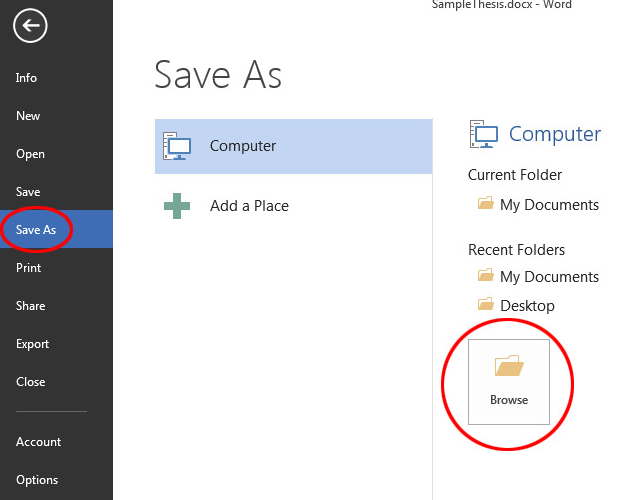  Convert a Word Document to PDF