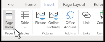 Insert a Page Break