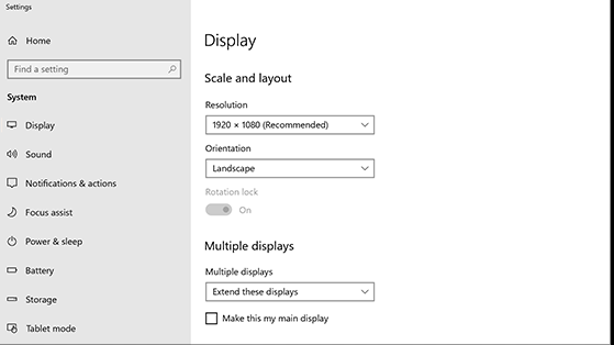 Display Settings