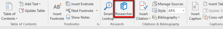  Research Feature in Word