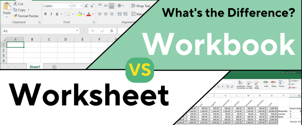 Workbook and a Worksheet