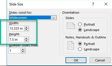 Resolution for PowerPoint Images