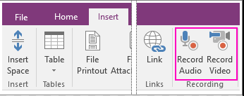 Record Audio in Microsoft OneNote