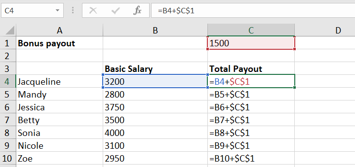 Absolute Cell References