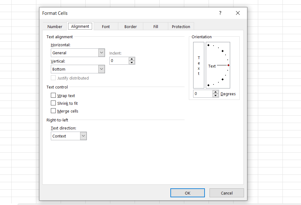 Rotate Text in Microsoft Excel