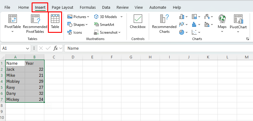 Timeline with Milestones in Excel