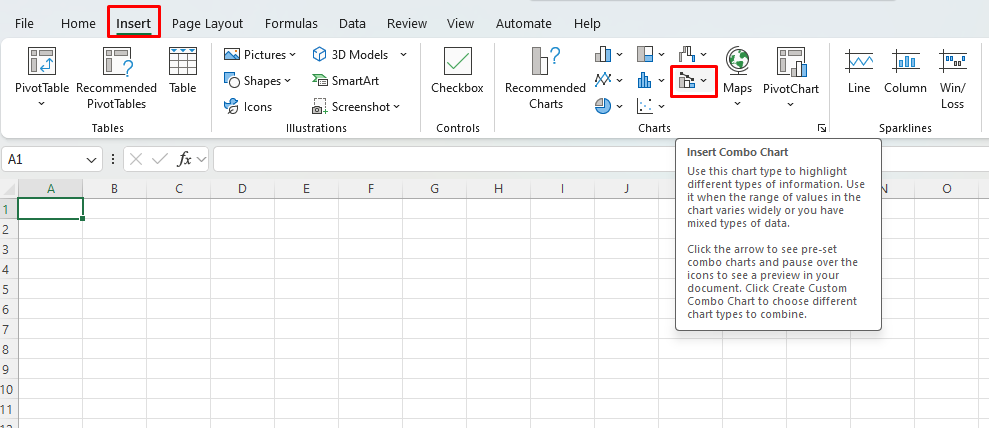 Combo Chart with Multiple Series in Excel