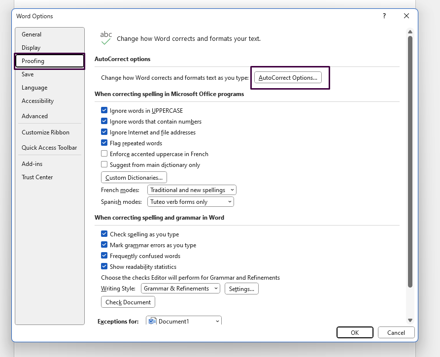 Automatic Text Replacement in Word