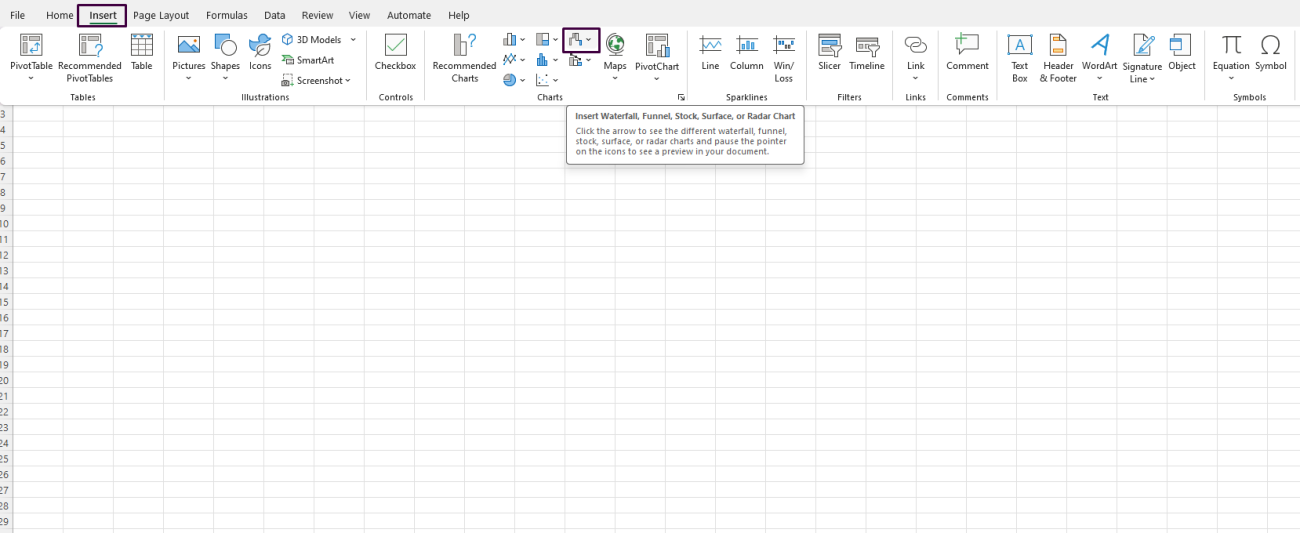 Waterfall Chart in Excel