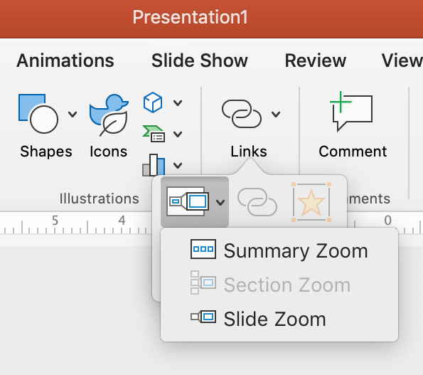 Section Zoom Feature in PowerPoint