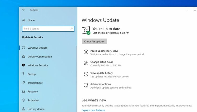 Automatic Updates in Windows 10 Home