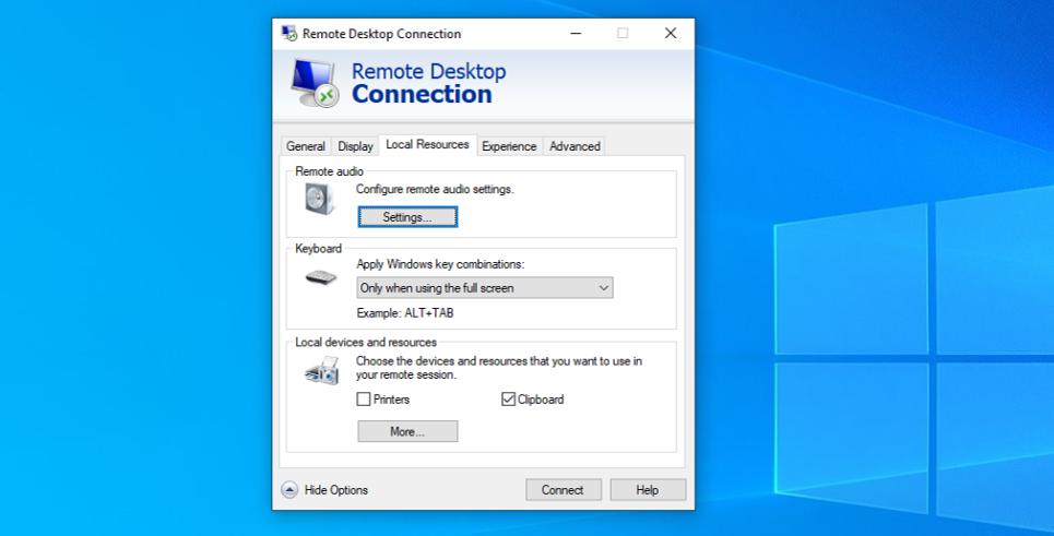 Remote Desktop Access on Windows 10 Pro