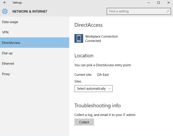 DirectAccess on Windows 11 Pro