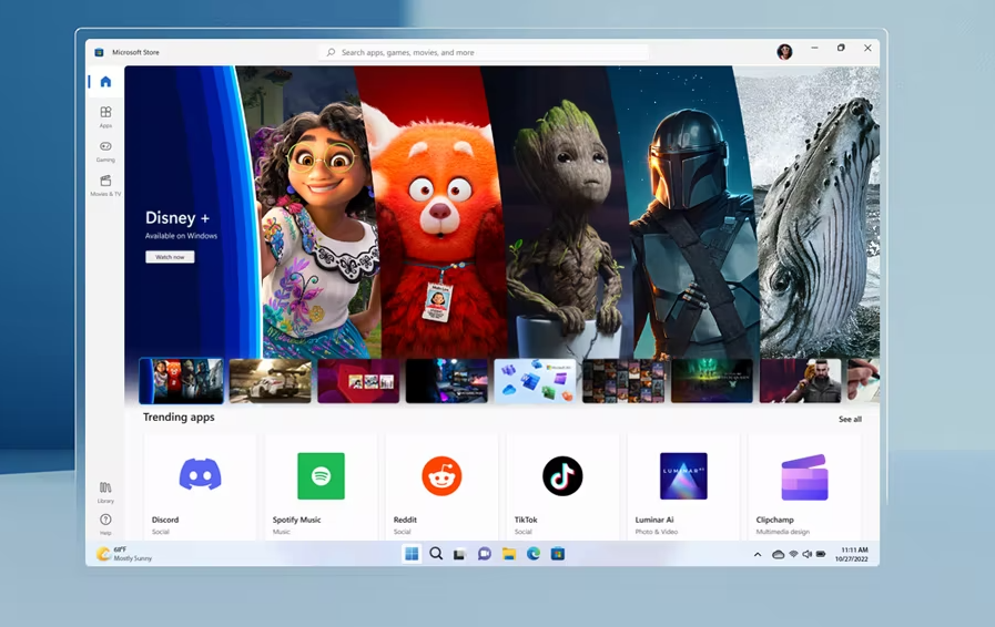 Microsoft Store on Windows 11 Pro