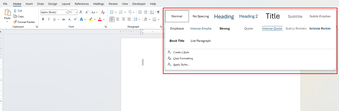 Mastering Microsoft Word Styles