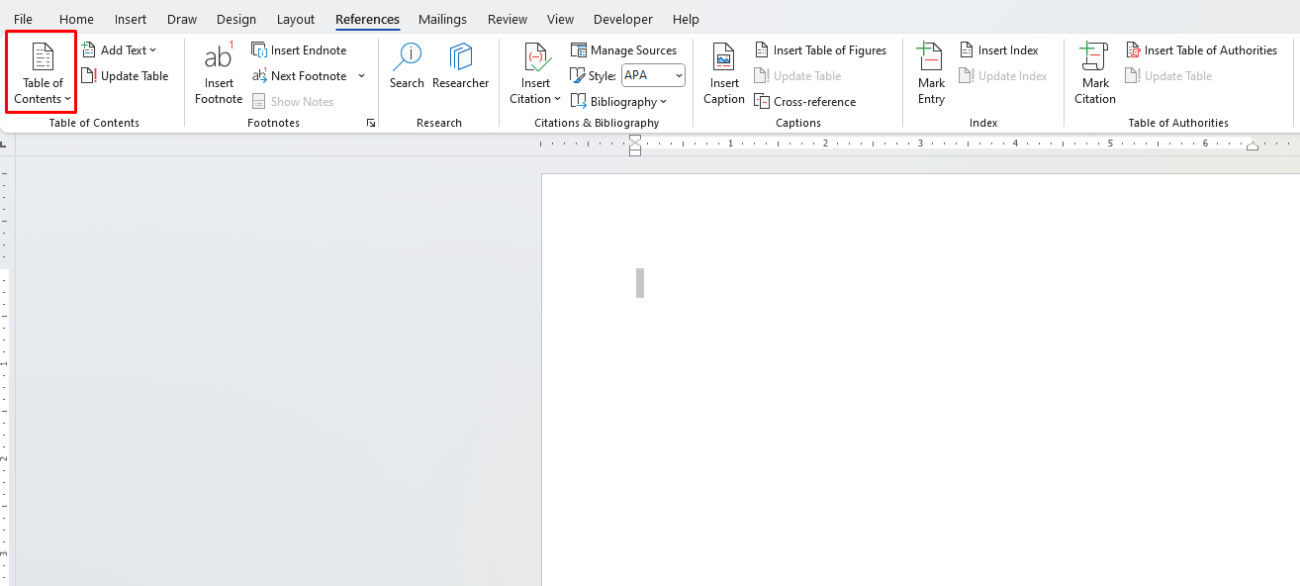 Organizing Long Documents in Microsoft Word