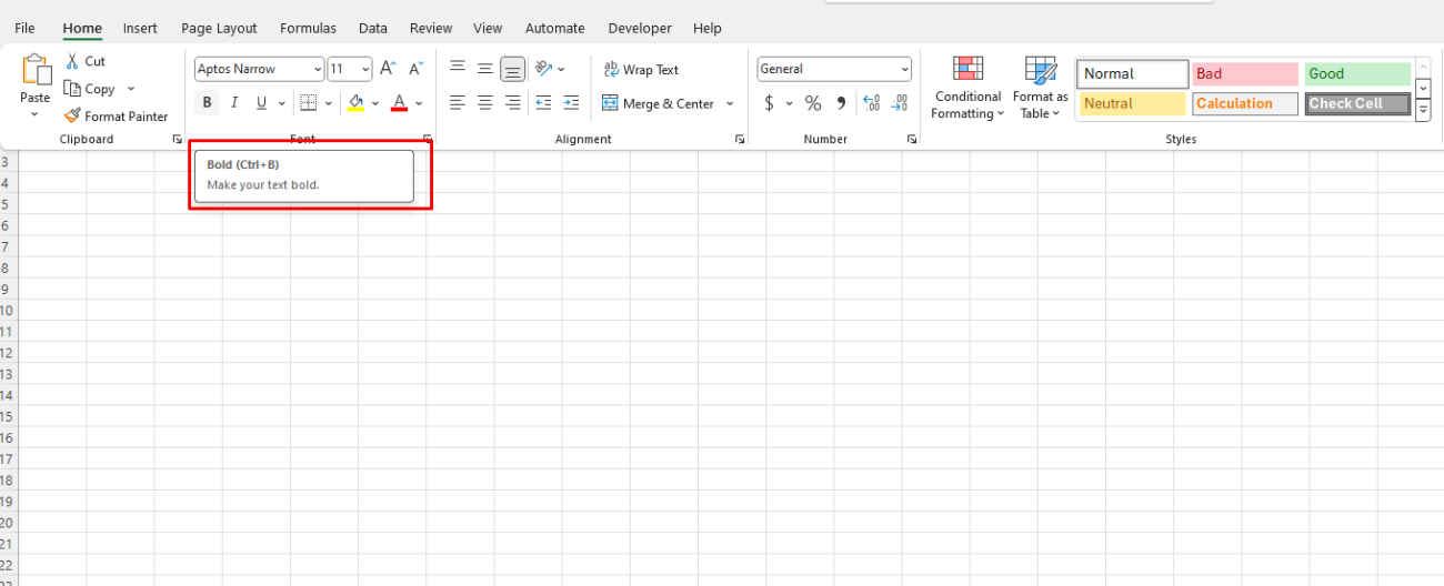 Excel Shortcuts 