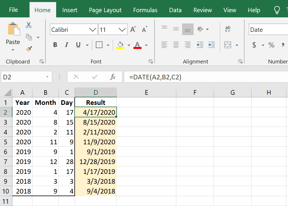 Excel’s Time and Date Functions