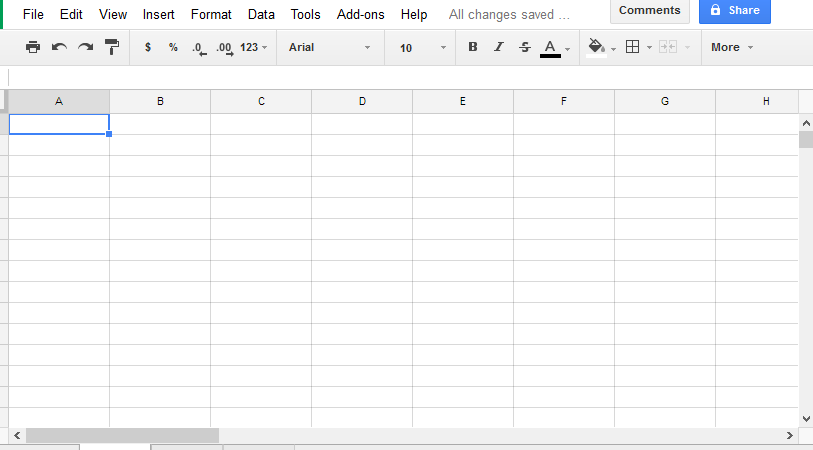 Excel or Google Sheets