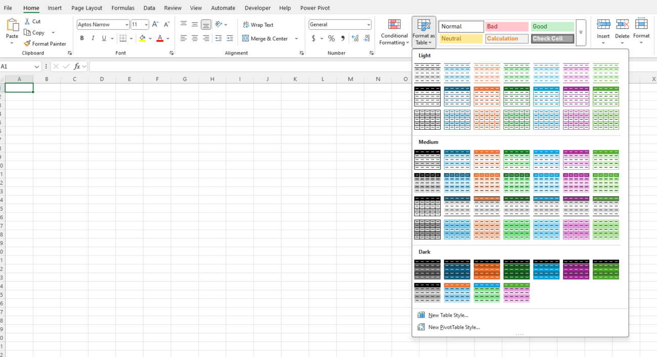 Dynamic Reports in Excel