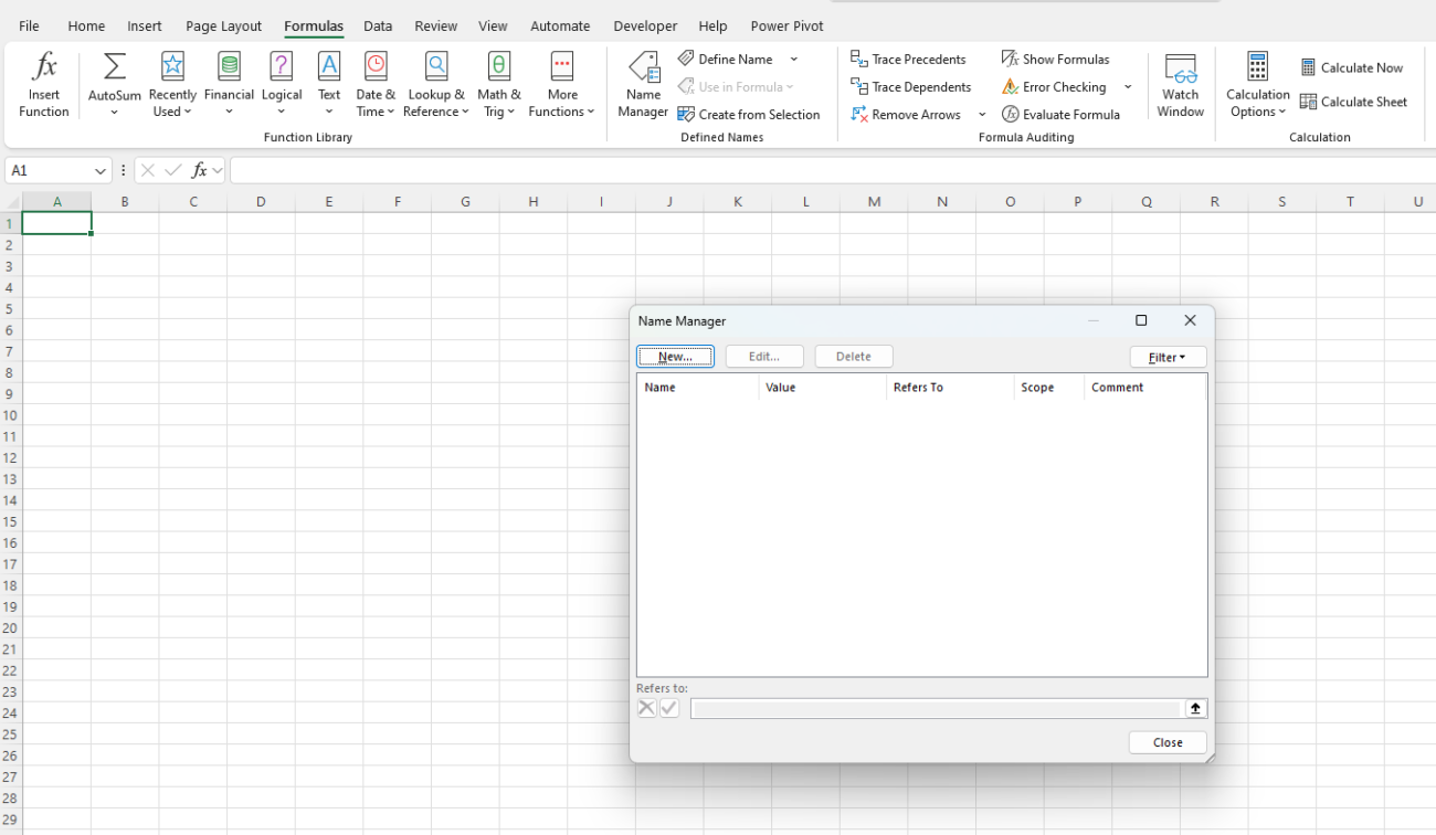 Dynamic Reports in Excel