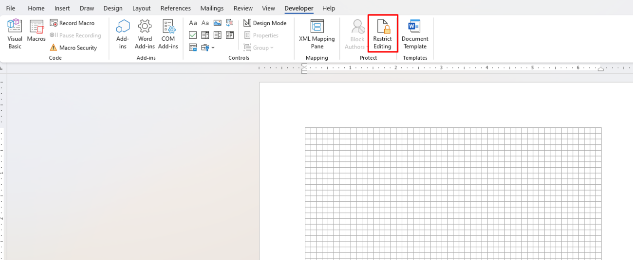 Fillable Forms in Word