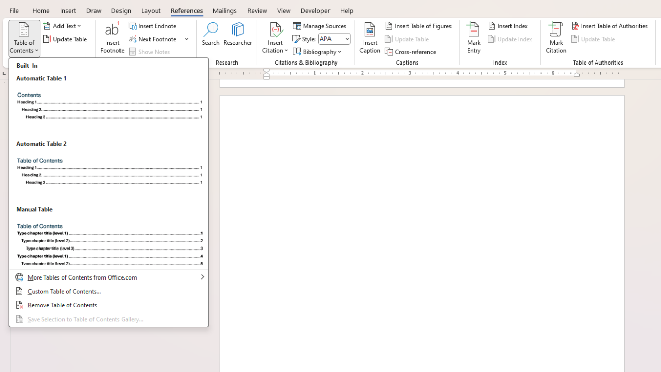 Formatting in Word