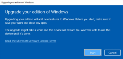 Upgrade Windows Home to Pro