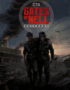 Cover art for the game Gates of Hell: two soldiers walk arm-in-arm through a smoky, war-torn battlefield with tanks in the background and burning skies in the distance.