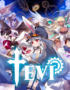 Group of colorful anime-style characters in dynamic poses with gears in a starry sky, front and center is a winged heroine; large 'EVENT' text dominates the bottom.
